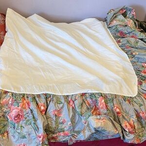 Floral Print King Bed Skirt